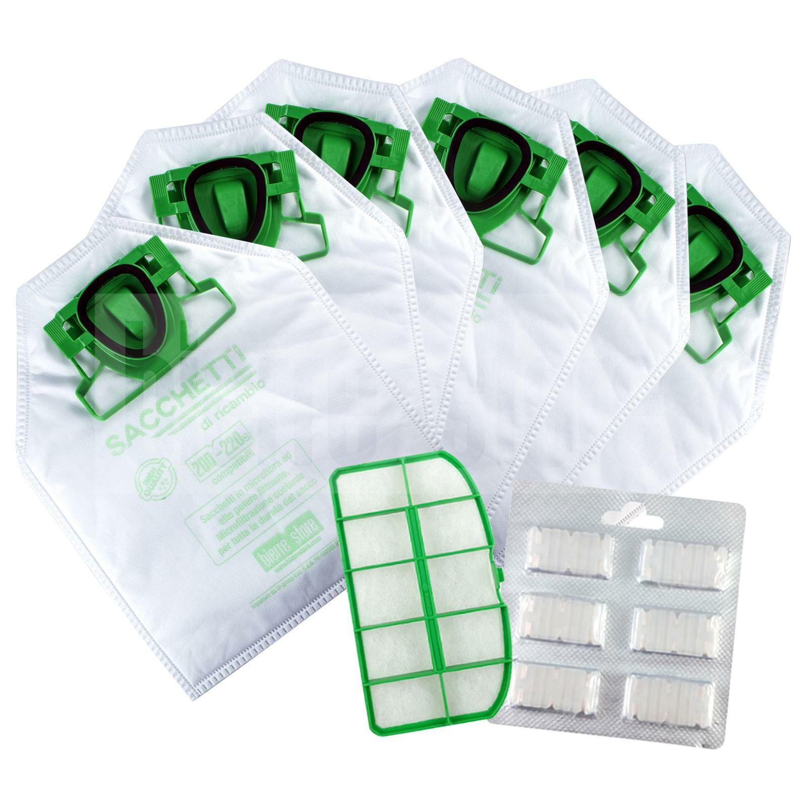 bierre store sacchetti folletto vk 200 vk 220 6 pz con profumi e filtri - foto 1 bierre store sacchetti folletto vk 200 vk 220 6 pz con profumi e filtri - foto 1