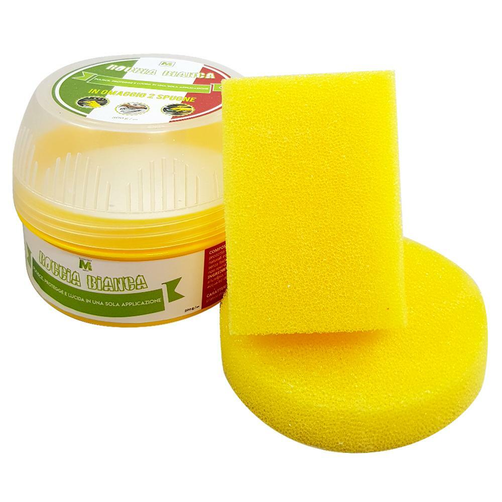 roccia bianca detergente universale biodegradabile roccia bianca 500g + 2 spugne - foto 1 roccia bianca detergente universale biodegradabile roccia bianca 500g + 2 spugne - foto 1
