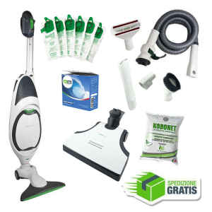 Folletto rigenerato vk 150 con battitappeto eb400 e garantito 3 anni