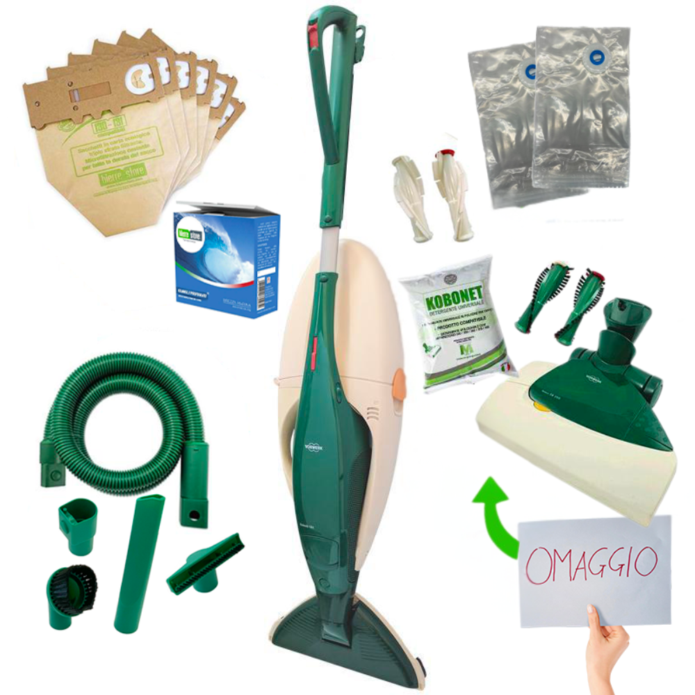 vorwerk vorwerk folletto vk131 rigenerato + 6 sacchetti e granuli profumati - foto 1