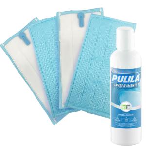Set 4 panni pulilava sp600 sp600s sp7s soft compatibile + detergente pulilà brezza marina